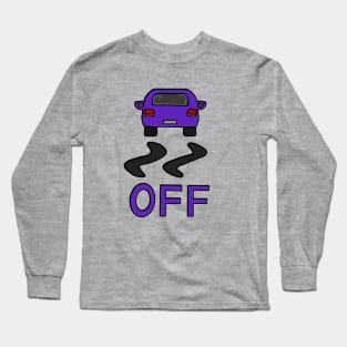 Pixelated Purple Car Long Sleeve T-Shirt